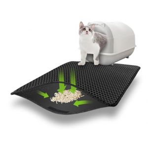 Generic Tapis Litiere Chat, 60x45CM Double Couche Non-Slip Tapis de Litière pour Chat, Urin- et Imperméable, Facile à Nettoyer (TOROS SIA, neuf)