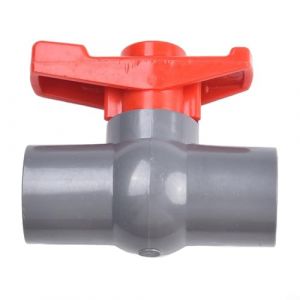 Bulevisiter Vanne à boisseau sphérique en PVC 20/25/32/40/50 mm Vanne d'arrêt pour tuyau d'eau en plastique pour piscine (20 mm) (YanEKuiJiao, neuf)