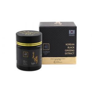 SAMSIDAE - Extrait de Ginseng Noir Coréen, Renforcé en Ginsénosides, Saponines 80 mg/g, Racines de 4 à 6 ans, Qualité Supérieure, Cure de 3 mois, 100g (Ginseng Premium, neuf)