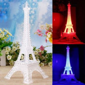 SpirWoRchlan Veilleuse pour chambre d'enfant, lampe de chambre d'enfant, lumi&egrave;re color&eacute;e de la tour Eiffel, cadeau d'anniversaire, lampe d&eacute;corative pour chambre &agrave; coucher, chambre d'enfant, chambre (SpirWoRchlan, neuf)
