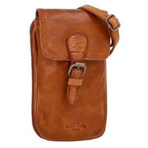 Gusti Sac &agrave; bandouli&egrave;re Ebbe sac &agrave; main sac en cuir cuir Marron vintage (Gusti Cuir, neuf)