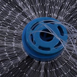 Filet de pêche en plein air en nylon monofilament américain Style Cast main lancer filet de pêche (4,8 m) 0,5 petit doigt maille (Scceties, neuf)