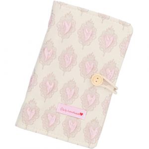 craspire Couverture de Classeur en Tissu A6 Pochette de Livre à Feuilles Mobiles Protection de Scrapbooking à 6 Anneaux en Coquillage avec Bouton en Bois Collection de Motifs Bleus Rechargeables (CRASPIRE FR, neuf)