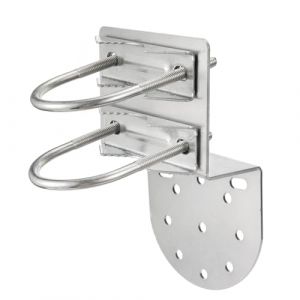 Bingfu Support Mural Antenne Fixation Mât Antenne Antirouille Accessoires Matériels pour Extérieur Maison Support de Poteau d'antenne Kits de Montage (Toiot, neuf)