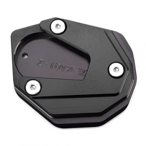 LLIDFONK Pour Kawasaki Z900 Z650 RS Z1000 SX Z800 Ninja 650 300 1000SX Ninja ZX6R ZX10R ER6F ER6N Accessoires de moto en aluminium B&eacute;quille lat&eacute;rale Support de pied de b&eacute;quille d'extension Plaque de (LDF MOTO, neuf)