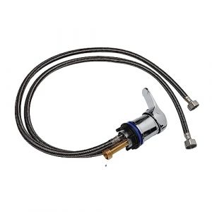 Robinet de Lavabo &agrave; Shampooing Professionnel avec Flexible 80cm, Corps en Alliage de Zinc et Cartouche C&eacute;ramique, pour Salon de Coiffure (Jenngaoo, neuf)