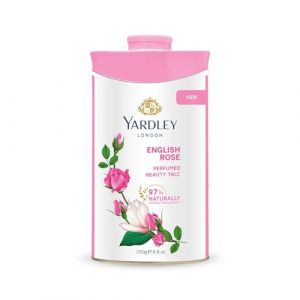 Yardley English Rose Talc parfumé 250 g (Rig Cosmetics Ltd, neuf)