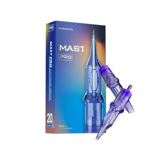 Mast Pro Tattoo Cartridge Needles de 20 Pieces #10 0.30mm 1011rl standard Round Liner Microblading cartouche de tatouage for Tattoo Machine Pen (Mast Tattoo Supply, neuf)