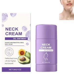 Bâton de soin du cou, crème de soin du cou, bâton raffermissant pour le cou, bâton de lifting du cou pour femmes, hydratant et raffermissant, raffermissant la peau affaissée (1pcs) (doushangdianzi, neuf)
