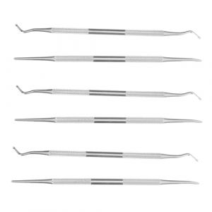 Gatuida 6 pièces Outils de Pédicure de Nettoyage pour Ongles Incarnés Inoxydable Accessoires Pratiques de Soins des Ongles et Cuticules Outils de Manucure pour Usage (Queenie ruy, neuf)