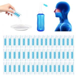 160 Petits Sacs Sachets Sel Nasal, 2.7g Sachets De Douche Nasale, Sachets De Sels De Rin&ccedil;age Des Sinus Pour Rin&ccedil;age Nasal Pour Douche Nasale, Kit Sinus Rinse, Irrigation Nasale (Solidbuyv, neuf)
