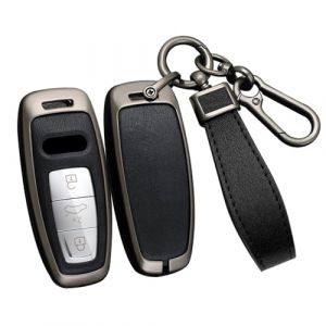 ontto Keyless Coque de protection pour cl&eacute; 3 boutons Compatible avec Audi A8 A8L Q8 A3 Sportback A6 A7 Q7 RS6 S6 S7 SQ8 Q4 SQ7 TFSI E-Tron 2019-2023 Noir (Ontto, neuf)