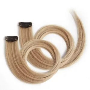 CEMELI 50 CM 2 pièces crayon gris/Aoki gris postiches colorés pour femmes postiches colorées pour femmes Clip en voyage, fêtes, carnaval (yonghong_ue, neuf)