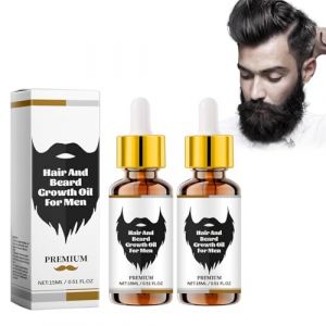 Huile Pour La Croissance Des Cheveux Et De La Barbe, Sérum Pour La Barbe Huile Pour La Croissance Des Cheveux, Conditionner Nourrir Les Cheveux Et La Barbe, Favoriser La Repousse Des Cheveux (OuMeiLe-EU, neuf)