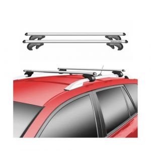 Barres de Toit transversales Compatible avec Dacia Duster 2010-2013 90kg TÜV Alu Gris 2X (omacfrance, neuf)