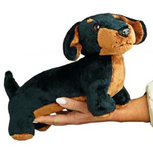 PMS Peluche 30cm Chien Saucisse Teckel (Couleur al&eacute;atoire envoy&eacute;) (Well Made Gifts, neuf)