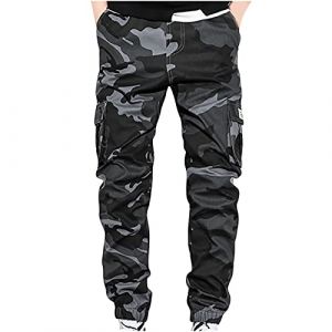 AEGJEGVD Pantalon Cargo Homme Militaire Camouflage Pantalon Cargo Homme Militaire Tactique Pantalon de Chasse Pantalon de Surv&ecirc;tement pour Homme Pantalon de Jogging Pantalons de Randonn&eacute;e Homme (⭐⭐⭐⭐⭐AEGJEGVD⭐⭐⭐⭐⭐, neuf)