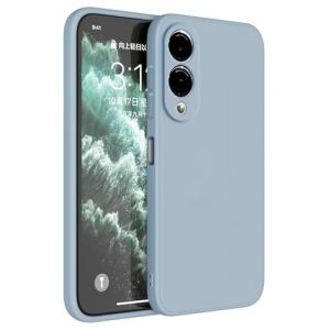 Topme Coque pour Samsung Galaxy S25 Edge (6.7" inches) Etui Housse, Protecteur de Peau en Silicone TPU - Bleu fum&eacute; (topme, neuf)