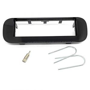 Sound-way - Kit Montage fa&ccedil;ade autoradio 1 DIN pour Fiat Panda Depuis 2012 Noir Cadre de Radio Noir Brillant - 572443C (Selltropia, neuf)