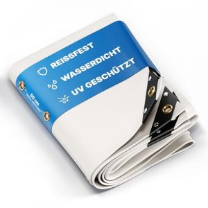 NEMAXX&reg; B&acirc;che Premium Imperm&eacute;able [300x200cm]&ndash;R&eacute;sistante aux UV [650 g/m&sup2;] B&acirc;che de Camion avec &OElig;illets,B&acirc;che en PVC pour Bois,Jardin,Toit & Construction&ndash;B&acirc;che de Protection Hivernale&ndash;Blanc&ndash;6 m&sup2; (Umbrella GmbH, neuf)
