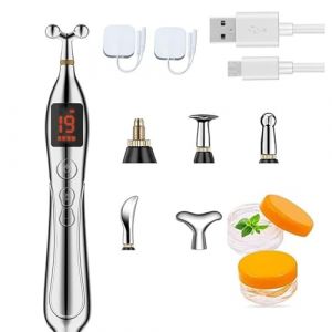 Stylo de massage d'acupuncture-modèle rechargeable Stylo de massage électrique pour l'acupuncture, stylo de massage thérapeutique d'acupuncture à 19 vitesses Stylo d'énergie des méridiens (XSEXO, neuf)