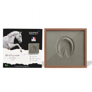 Générique EquiPrint™ – Kit d’Empreinte pour Sabot de Cheval – Coffret Élégance, Cadeau Souvenir avec Cadre à Encadrer, DIY Souvenir Équestre – Marque Française (EquiPrint, neuf)