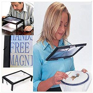 Honfitat Led A4 Page Grandes Mains Libres Loupe 3 X Loupe Lecture & Cordon (HonFitat, neuf)