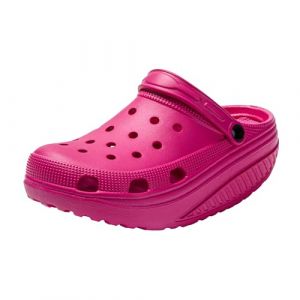 JOMIX Sabots Femme d'été Sandales Orthopédiques Femme avec Bascule Semelle en Caoutchouc pour Sanitaire Hôpital Cuisine (Fuchsia, 36-37) (JOMIX EUROPE, neuf)