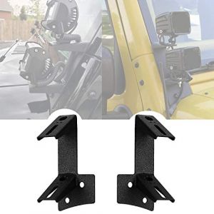 AUXTINGS Kit de supports de feux de travail LED double pare-brise inf&eacute;rieur supports de lumi&egrave;re pour JeepWrangler JK/JKU 2007-2017 (AUXTINGS-EU, neuf)