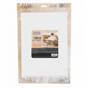 5 feuilles azyme striées A4 - épaisseur 0,3 mm (Pâtisserie et cakedesign, neuf)