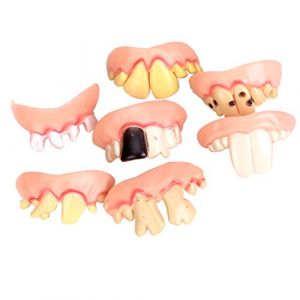 MagiDeal 5 Pièces Dents Humour Drôle, Accessoire de Déguisement pour Jeu de Rôle, Fête Costumée d'halloween, Soirée (Grand Plaisir 360, neuf)
