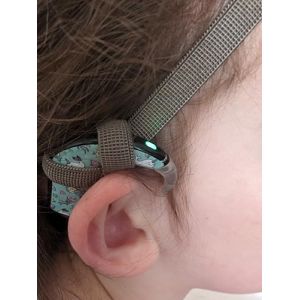 Bandeau antiderapant pour implant et prothese auditive taille ajustable (Marron, Taille ajustable) (SOFIZZE, neuf)