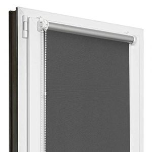 Estika Store occultant Thermique sans percage - Graphite - 45 x 120 cm - Store Enrouleur sans percage, Stores intérieurs pour Porte ou Fenetre, Protection Thermique (Estika, neuf)