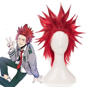 Anime mon héros académique Cosplay perruques Kirishima Eijiro Cosplay perruque Halloween fête Boku pas de héros académique perruque synthétique (good stuff A, neuf)