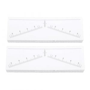 NOENNULL Autocollants Jetables de Pochoir de R&egrave;gle de Sourcil de 100 Feuilles pour la Mise en Forme Sym&eacute;trique, Autocollants Adh&eacute;sifs Forts de Cartographie de Sourcil (ApexGood, neuf)