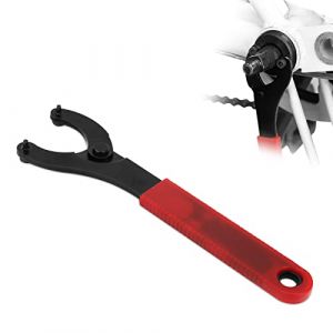 Cyrank Clé à ergots, outil de réparation pour vélo, outil de fixation de pédalier réglable, outil de démontage d'écrou de moyeu pour vélo de montagne (Hurmerss, neuf)