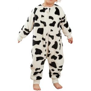 Maeau Combinaison Pyjama Bébé Fille Garçon 2 3 Ans Gigoteuse a Pied Manche Longue Hiver Barboteuse avec Jambe Grenouillère Enfant Flanelle Surpyjama Animaux Ensemble Pyjama Naissance Jumpsuit Noir 100 (YOUXINGEU (Livraison sous 5 à 12 jours）, neuf)