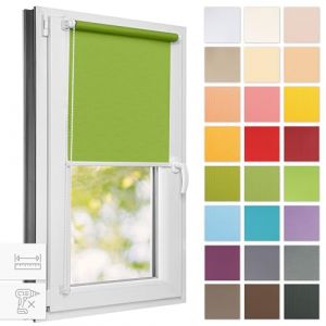 Estika Store Enrouleur sans percage - Green de Printemps 2-45 x 120 cm - Bloque 50-60% de la Lumière, Stores intérieurs pour Porte ou Fenetre (Estika, neuf)