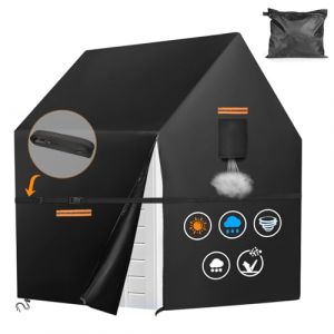 Housse 420D robuste pour maison de jeu Smoby - Imperm&eacute;able - Facile &agrave; couvrir par fermeture &eacute;clair lat&eacute;rale - 4 bandes r&eacute;fl&eacute;chissantes et boucle coupe-vent (Jianshen FR, neuf)