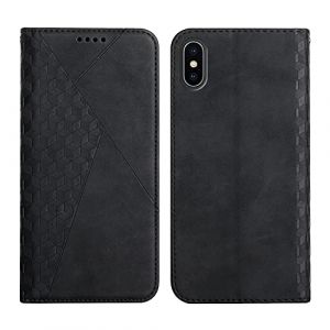 KOUYI Coque pour iPhone XS/iPhone X (5,8 Pouces), Premium Flip Housse &Eacute;tui Protection Rabat Clapet Portefeuille Phone Cover Magn&eacute;tique [Porte Cartes] Antichoc B&eacute;quille Cover (Noir) (Kouyi EU Store, neuf)