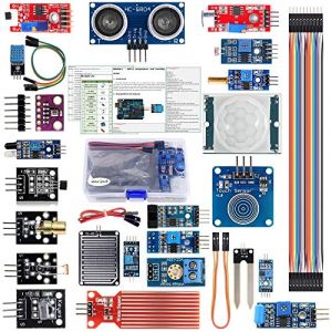 ideaspark Capteur Arduino Kits de Module Raspberry Pi 22 en 1 pour Arduino R3UNO Mega Smart Home Kit de d&eacute;marrage pour d&eacute;butant d'apprentissage (tutoriel Anglais Inclus) (widelandEU, neuf)