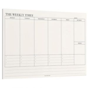 60 Feuilles Planificateur Hebdomadaire, 24.5x17.5 cm Planning Semaine, Agenda Hebdomadaire Non Dat&eacute;, Planning hebdomadaire, Weekly Planner, To Do List, pour Maison &Eacute;cole Bureau (TCCTBH, neuf)