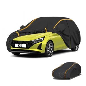 Bâche Voiture Étanche pour Hyundai i20(2009-2024) Housse de Protection Voiture Exterieur,Résistant à la Neige par Tous Les Temps, Coupe-Vent,Durable, et résistante aux Rayures (Ronglibai, neuf)