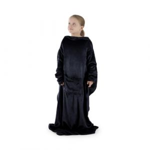 Blumtal Plaid Polaire Enfant 90 x 105 cm - Couverture Polaire Certifi&eacute;e OEKO-TEX&reg;, Couverture &Agrave; Manche, Plaid Manches, Dark Ocean Blue - Bleu (Everbrent, neuf)