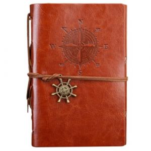 Acunny Carnet de croquis vintage | Carnet pirate pour le travail et l'&eacute;criture - Agenda r&eacute;tro, fournitures scolaires pour le travail, l'&eacute;cole, la maison, fournitures de classe essentielles (futbenat, neuf)