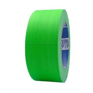 ACIT Ruban de toile fluo, 50 mm x 25 m, ruban telé renforcé Duct Tape, Ruban de toile Américain, Réparations, Fixation et emballage à haute tenue (Vert) (ADHESIVETAPES, neuf)