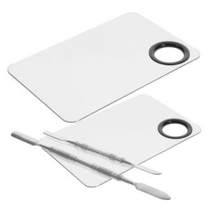 Gogogmee 2 Ensemble palette de maquillage palette de mélange de maquilleuse outil de mélange cosmétique makeup kit make up kit crpe plateau de maquillage pour fond de teint plaque de mixage (Kolding Luo, neuf)