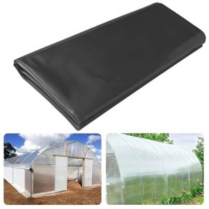 2M X 3M Bache pour Serre, Extra Épais Bache Plastique pour Serre de Jardin 40Mu Polyvalent Film Polyéthylène, Bâche Transparente pour Le Jardinage, la Construction et Protection des Végétaux(Noir) (TaiXIN, neuf)