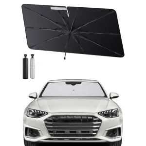SHAOHAO Compatible avec Audi A4 B9 2020 2021 2022 2023 2024 Parasol Pare-Brise Pliable pour Voitures, Protection UV pour Parasols de Voiture Pare Soleil Voiture Pare Brise Avant Audi A4 B9 Accessoires (SHAOHAO, neuf)