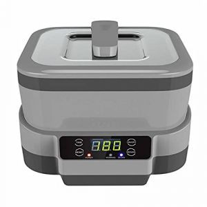 scosao Nettoyeur &agrave; Ultrasons 1.2L 40KHz, Nettoyant pour Bac Ultrason Appareil de Nettoyage avec 5 R&eacute;glages du Temps pour Bijoux, Lunettes, Montres, Dentiers, Ustensiles, CD (AOTENUO, neuf)